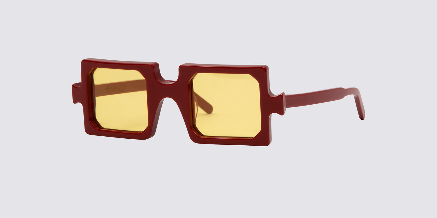 Delarge Sunglasses Misquare Red