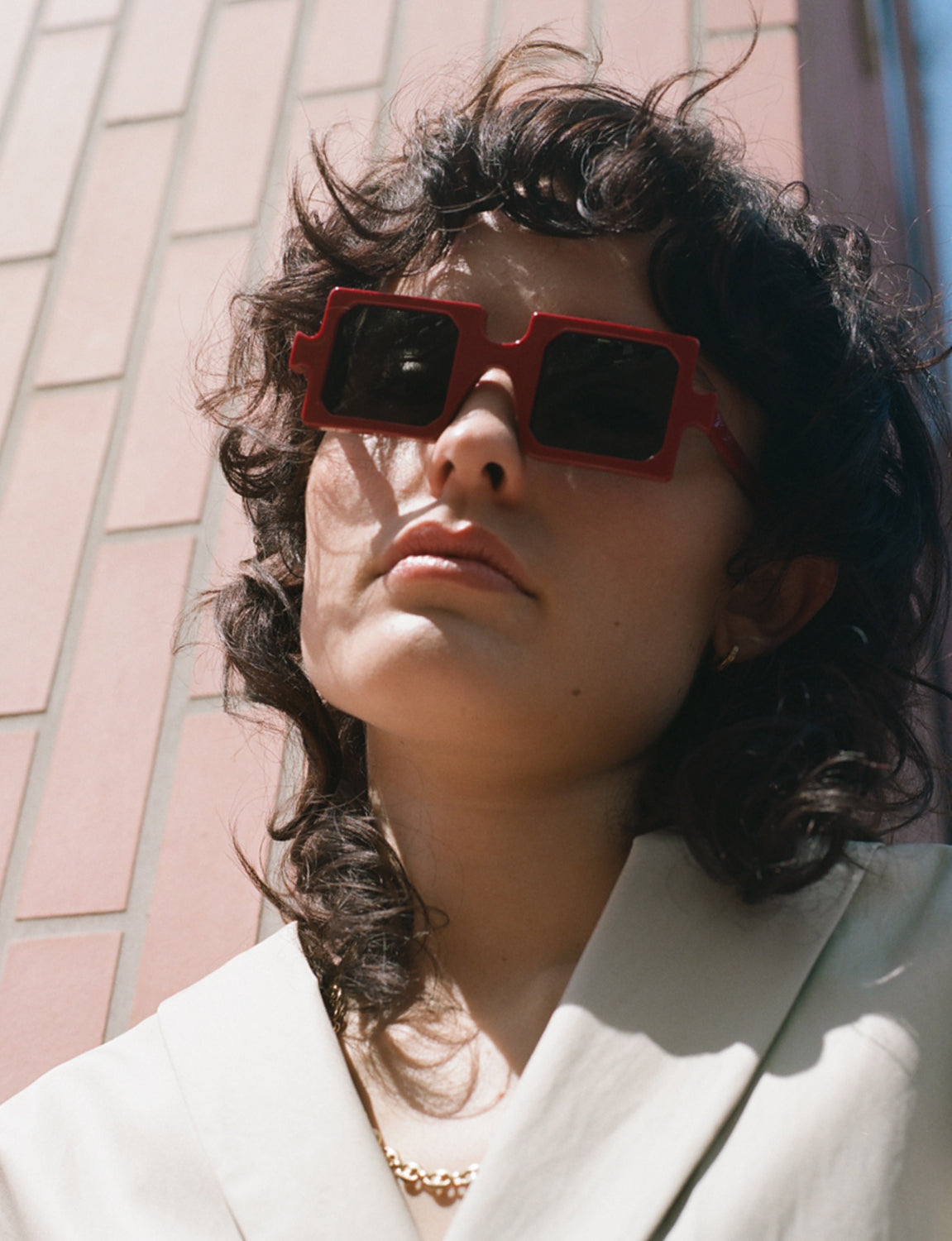 Delarge Sunglasses Misquare Red