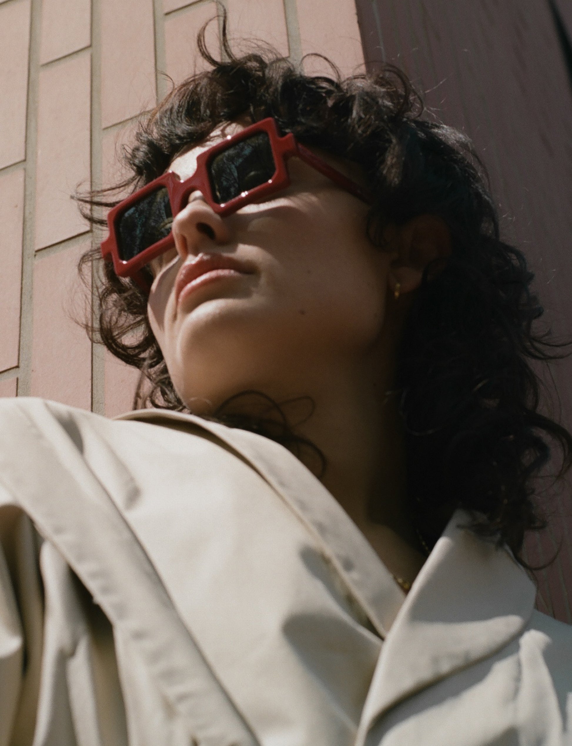 Delarge Sunglasses Misquare Red