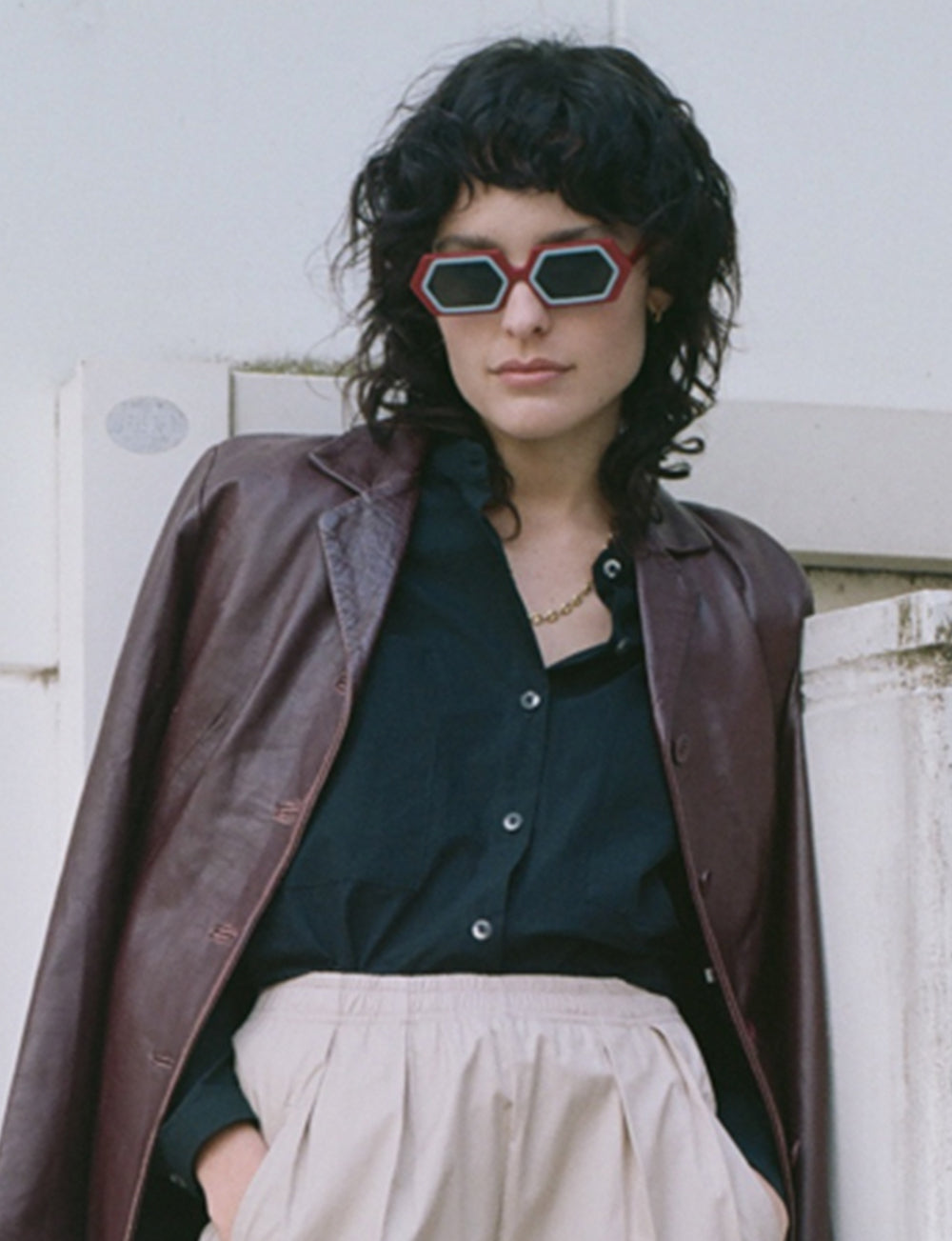 Delarge Sunglasses Dexagon Red