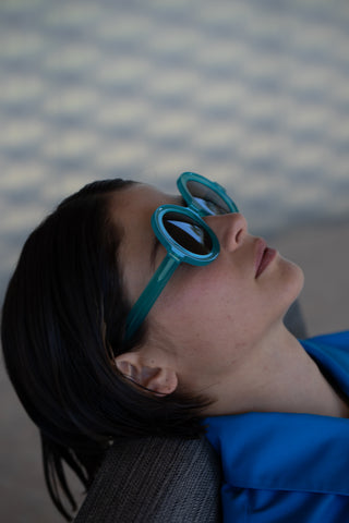 Delarge Sunglasses Unoval Turquoise