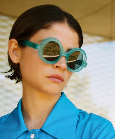 Delarge Sunglasses Unoval Turquoise